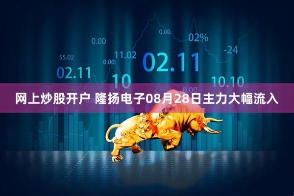 网上炒股开户 隆扬电子08月28日主力大幅流入