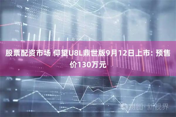股票配资市场 仰望U8L鼎世版9月12日上市: 预售价130万元