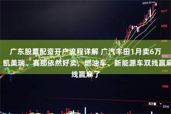 广东股票配资开户流程详解 广汽丰田1月卖6万+，凯美瑞、赛那依然好卖，燃油车、新能源车双线赢麻了